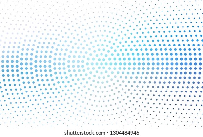 Light BLUE vector  layout with circle shapes. Abstract illustration with colored bubbles in nature style. Design for poster, banner of websites.