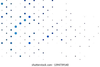 Light BLUE vector layout with circle shapes. Abstract illustration with colored bubbles in nature style. Design for business adverts.