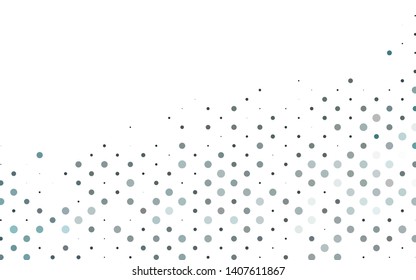 Light BLUE vector layout with circle shapes. Illustration with set of shining colorful abstract circles. Pattern for ads, leaflets.