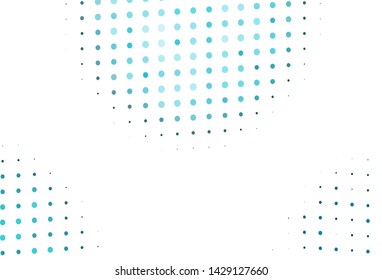 Light BLUE vector layout with circle shapes. Blurred bubbles on abstract background with colorful gradient. Pattern of water, rain drops.