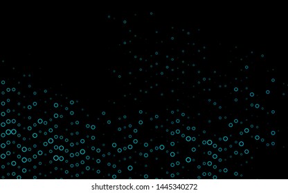 Light BLUE vector layout with circle shapes. Glitter abstract illustration with blurred drops of rain. Pattern for beautiful websites.