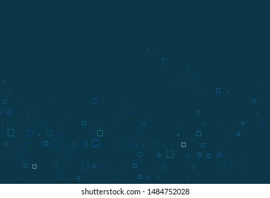 Light BLUE vector layout with circle spots, cubes. Illustration with set of shining colorful abstract circles, cubes. Completely new template for your brand book.
