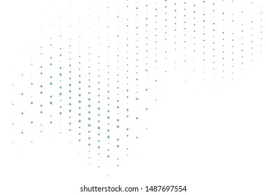 Light BLUE vector layout with circle shapes. Abstract illustration with colored bubbles in nature style. Pattern for ads, leaflets.