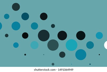Light BLUE vector layout with circle shapes. Modern abstract illustration with colorful water drops. Pattern for ads, leaflets.