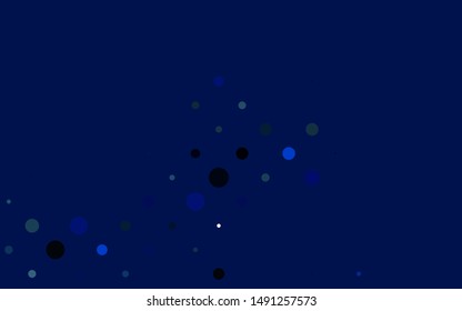 Light BLUE vector layout with circle shapes. Beautiful colored illustration with blurred circles in nature style. Pattern for ads, leaflets.