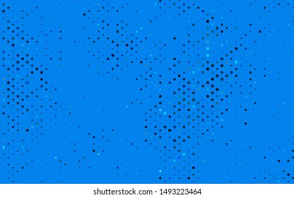 Light BLUE vector layout with circle shapes. Beautiful colored illustration with blurred circles in nature style. Design for posters, banners.