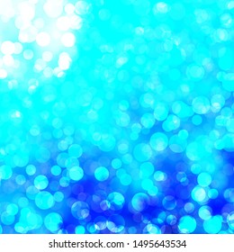 Light BLUE vector layout with circle shapes. Glitter abstract illustration with colorful drops. New template for a brand book.