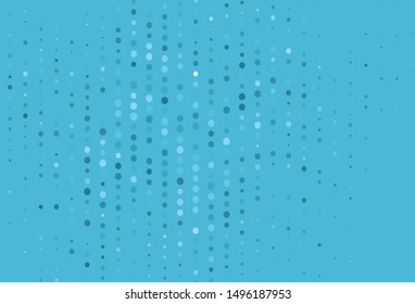 Light BLUE vector layout with circle shapes. Beautiful colored illustration with blurred circles in nature style. Design for poster, banner of websites.