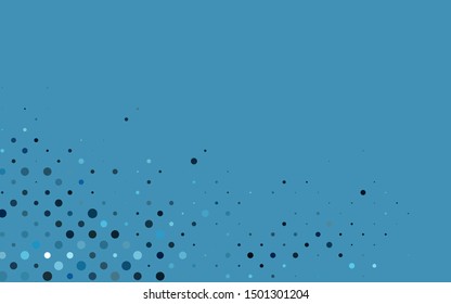 Light BLUE vector layout with circle shapes. Abstract illustration with colored bubbles in nature style. Design for business adverts.