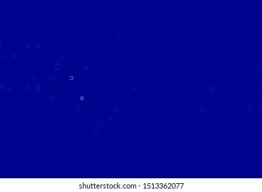 Light BLUE vector layout with circle spots, cubes. Glitter abstract illustration with cubes, circles. Pattern for ads, leaflets.