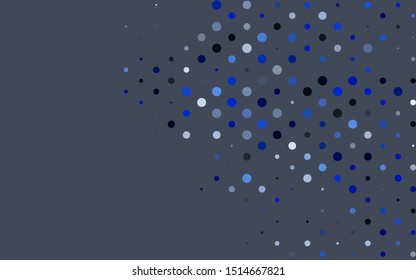 Light BLUE vector layout with circle shapes. Blurred bubbles on abstract background with colorful gradient. Pattern for beautiful websites.