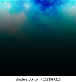 Light BLUE vector layout with circle shapes. Colorful illustration with gradient dots in nature style. New template for a brand book.