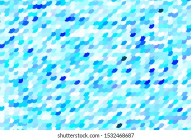 Light BLUE vector layout with circle shapes. Blurred bubbles on abstract background with colorful gradient. Pattern for futuristic ad, booklets.