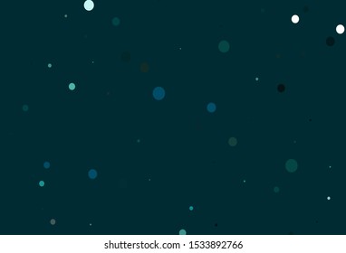 Light BLUE vector layout with circle shapes. Modern abstract illustration with colorful water drops. Pattern for beautiful websites.