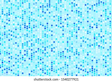 Light BLUE vector layout with circle shapes. Beautiful colored illustration with blurred circles in nature style. Pattern for futuristic ad, booklets.