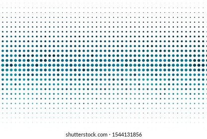 Light BLUE vector layout with circle shapes. Glitter abstract illustration with blurred drops of rain. Template for your brand book.