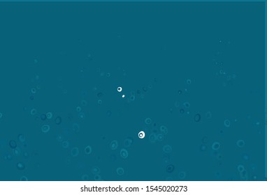 Light BLUE vector layout with circle shapes. Illustration with set of shining colorful abstract circles. Design for business adverts.