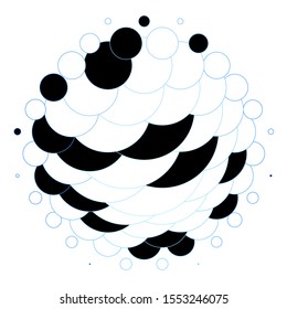 Light BLUE vector layout with circle shapes. Glitter abstract illustration with colorful drops. Design for posters, banners.
