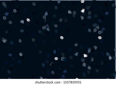 Light BLUE vector layout with circle shapes. Blurred bubbles on abstract background with colorful gradient. Pattern for ads, leaflets.