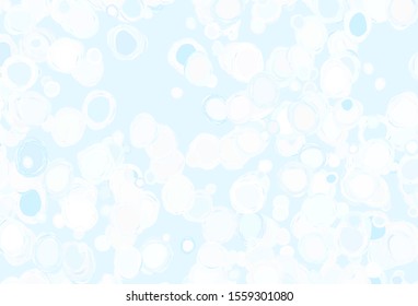 Light BLUE vector layout with circle shapes. Blurred bubbles on abstract background with colorful gradient. New template for your brand book.