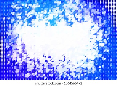 Light BLUE vector layout with circle shapes. Blurred decorative design in abstract style with bubbles. Pattern for textures of wallpapers.