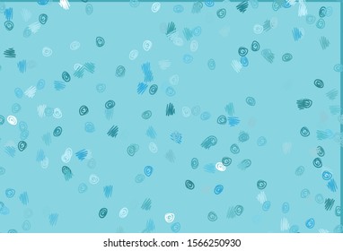 Light BLUE vector layout with circle shapes. Modern abstract illustration with colorful water drops. Pattern for ads, leaflets.