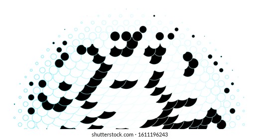 Light BLUE vector layout with circle shapes. Glitter abstract illustration with colorful drops. Pattern for business ads.