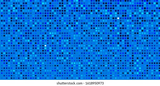Light BLUE vector layout with circle shapes. Glitter abstract illustration with colorful drops. New template for a brand book.