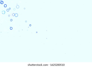 Light BLUE vector layout with circle shapes. Modern abstract illustration with colorful water drops. Design for poster, banner of websites.