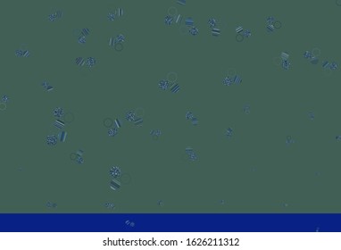 Light BLUE vector layout with circle shapes. Glitter abstract illustration with blurred drops of rain. Pattern for textures of wallpapers.