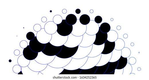 Light BLUE vector layout with circle shapes. Illustration with set of shining colorful abstract spheres. Pattern for business ads.