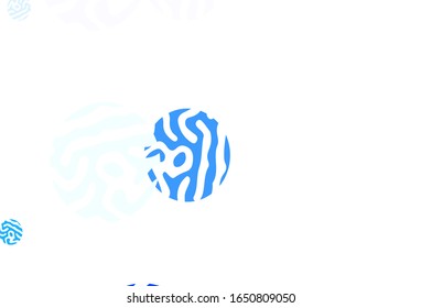 Light BLUE vector layout with circle shapes. Illustration with set of shining colorful abstract circles. Pattern for ads, leaflets.