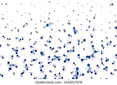 Light BLUE vector layout with circle shapes. Abstract illustration with colored bubbles in nature style. Pattern for beautiful websites.