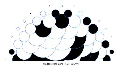 Light BLUE vector layout with circle shapes. Abstract illustration with colorful spots in nature style. Pattern for business ads.