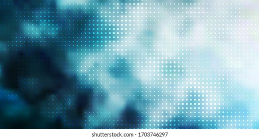 Light BLUE vector layout with circle shapes. Illustration with set of shining colorful abstract spheres. Pattern for wallpapers, curtains.