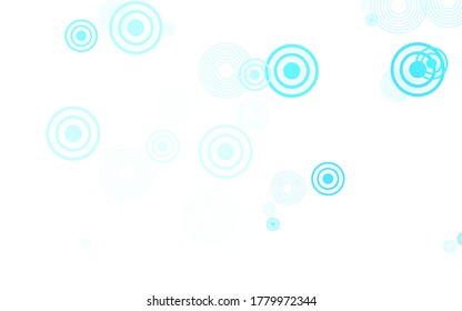 Light BLUE vector layout with circle shapes. Illustration with set of shining colorful abstract circles. Design for poster, banner of websites.