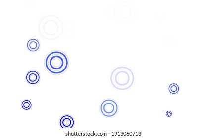 Light BLUE vector layout with circle shapes. Abstract illustration with colored bubbles in nature style. Design for poster, banner of websites.