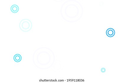 Light BLUE vector layout with circle shapes. Beautiful colored illustration with blurred circles in nature style. Design for poster, banner of websites.