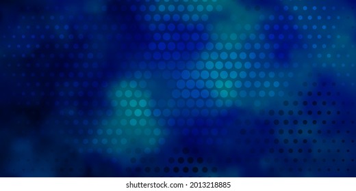 Light BLUE vector layout with circle shapes. Modern abstract illustration with colorful circle shapes. Pattern for websites.