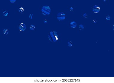 Light blue vector layout with circle shapes. Beautiful colored illustration with blurred circles in nature style. Pattern for beautiful websites.