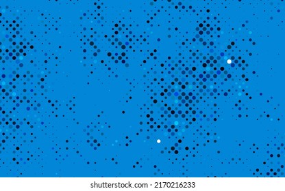 Light BLUE vector layout with circle shapes. Modern abstract illustration with colorful water drops. Pattern for ads, booklets.