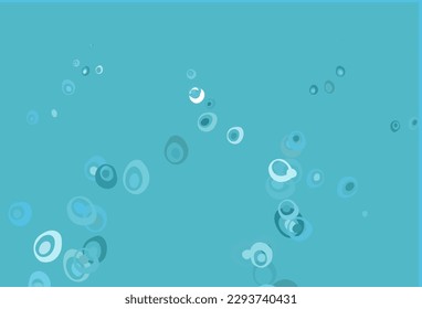 Light BLUE vector layout with circle shapes. Illustration with set of shining colorful abstract circles. Template for your brand book.