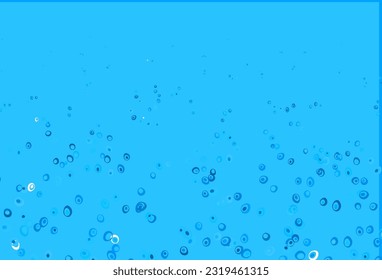 Light BLUE vector layout with circle shapes. Abstract illustration with colored bubbles in nature style. Completely new template for your brand book.