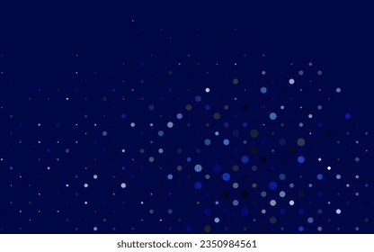 Light BLUE vector layout with circle shapes. Glitter abstract illustration with blurred drops of rain. Pattern for ads, leaflets.