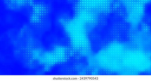 Light BLUE vector layout with circle shapes. Abstract decorative design in gradient style with bubbles. Pattern for business ads.