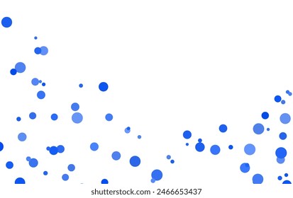 Light BLUE vector layout with circle shapes. Blurred decorative design in abstract style with bubbles. Template for your brand book.