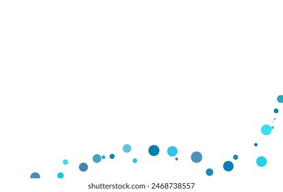 Diseño de Vector AZUL claro con Formas circulares. Diseño decorativo borroso en estilo abstracto con burbujas. Plantilla para tu libro de marca.