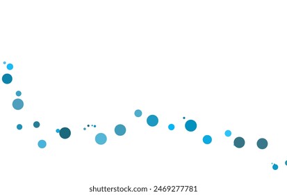 Light BLUE vector layout with circle shapes. Blurred decorative design in abstract style with bubbles. Template for your brand book.