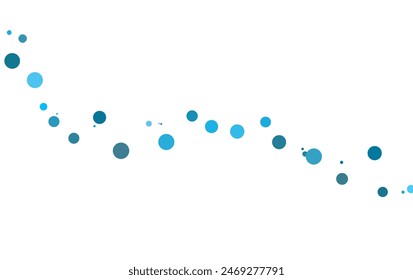 Light BLUE vector layout with circle shapes. Blurred decorative design in abstract style with bubbles. Template for your brand book.