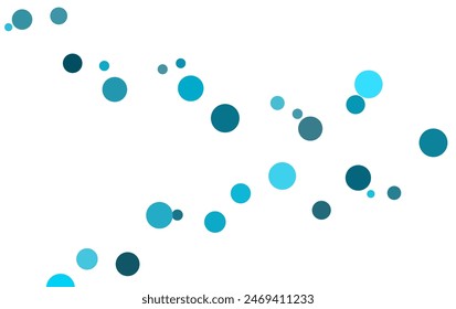 Light BLUE vector layout with circle shapes. Blurred decorative design in abstract style with bubbles. Template for your brand book.